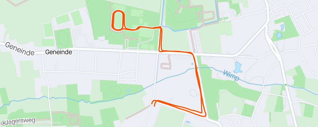 Map of the activity, Sporta 6k @HR160