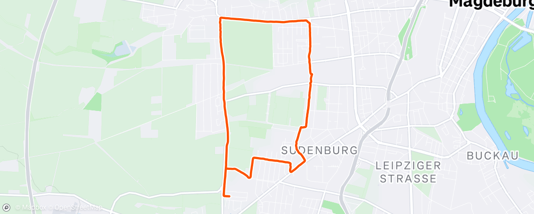 Map of the activity, Spaziergang am Nachmittag