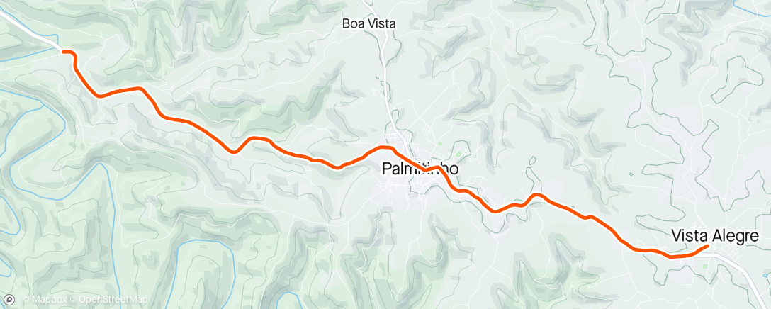 Karte der Aktivität „Ponte do guarita até Vista Alegre”