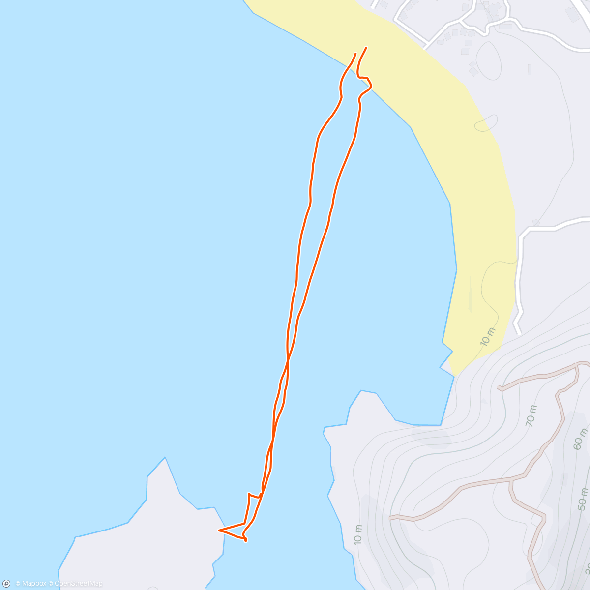 Map of the activity, Kajakken naar Chora Island 😃 @ Samara Costa Rica