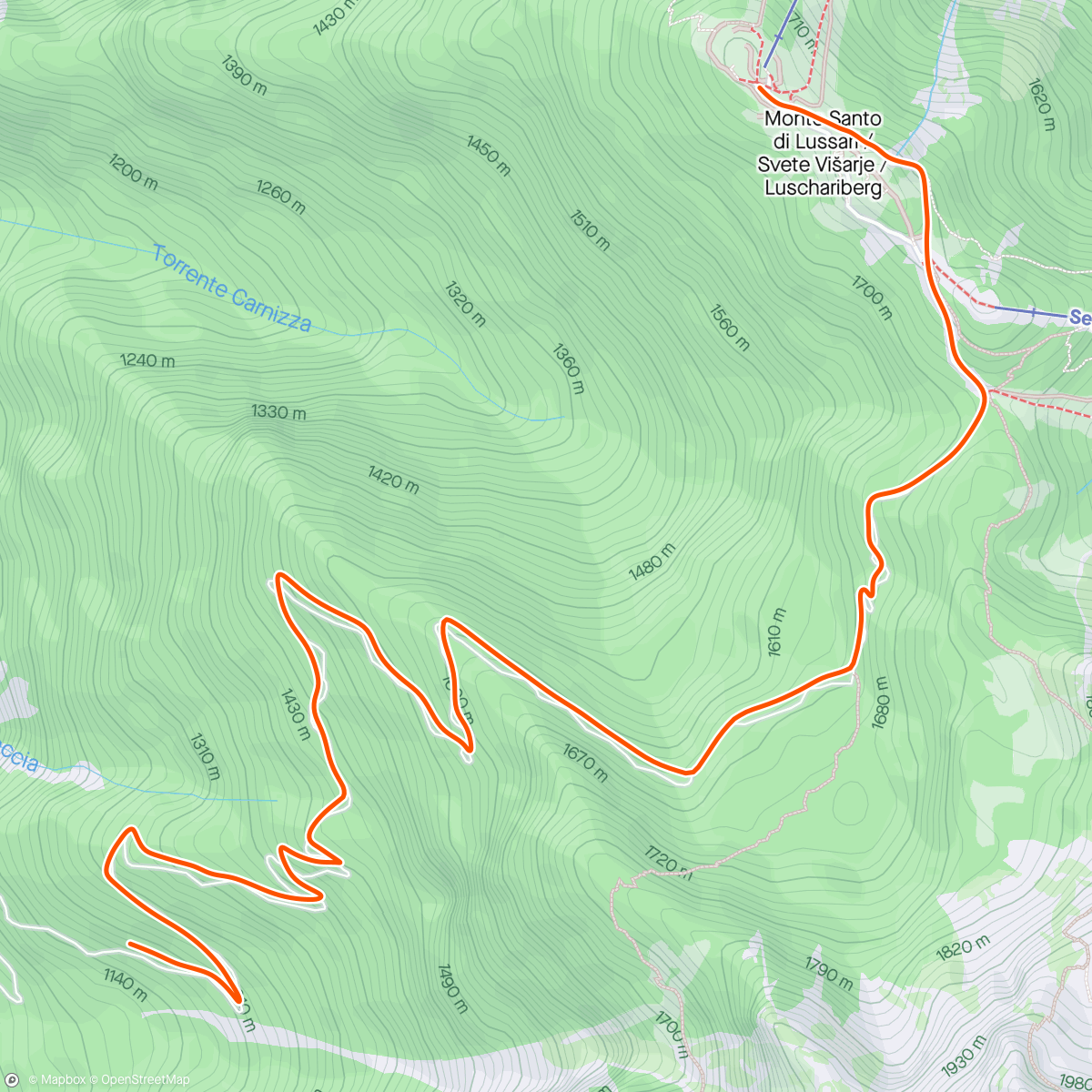 Karte der Aktivität „FulGaz - Monte Lussari Downhill
- Graphics horrible😫
- Ave speed Wrong!”