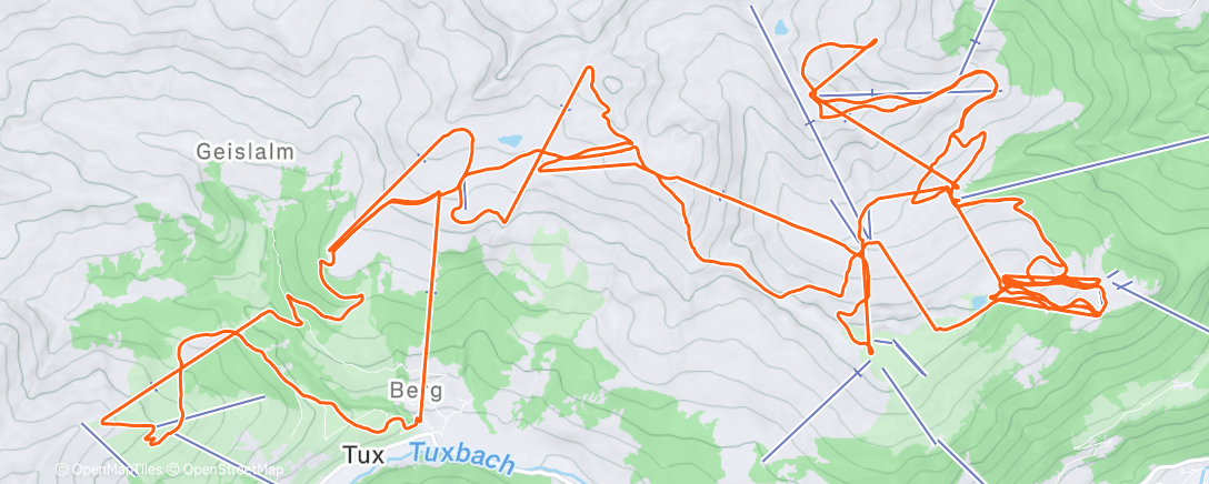 Map of the activity, Penken ||