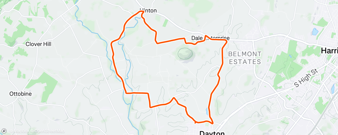 Map of the activity, Morning Ride