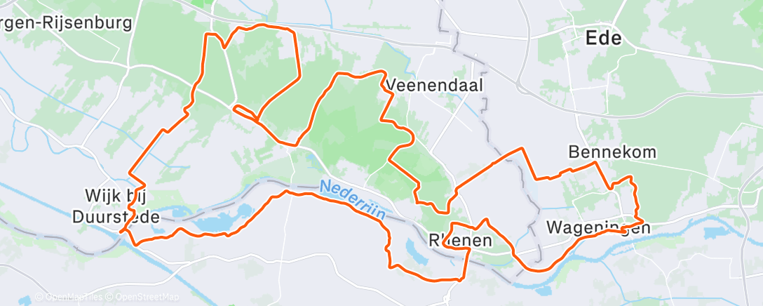 Map of the activity, Utrechtse Heuvelrug beklimmen met Simon