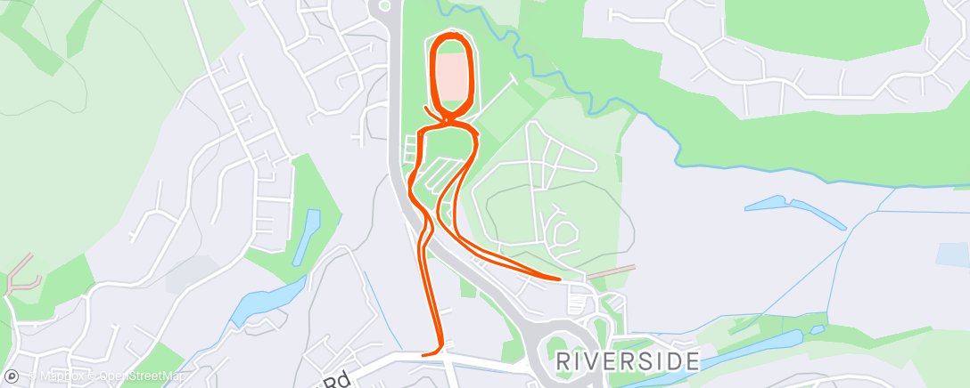 Map of the activity, Runner route