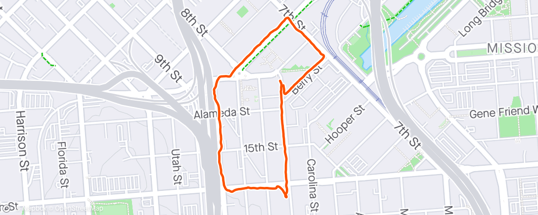 Mapa de la actividad (Walk in my neighborhood to get to 10K steps)