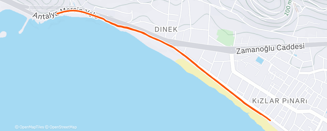 Map of the activity, Lunch Run