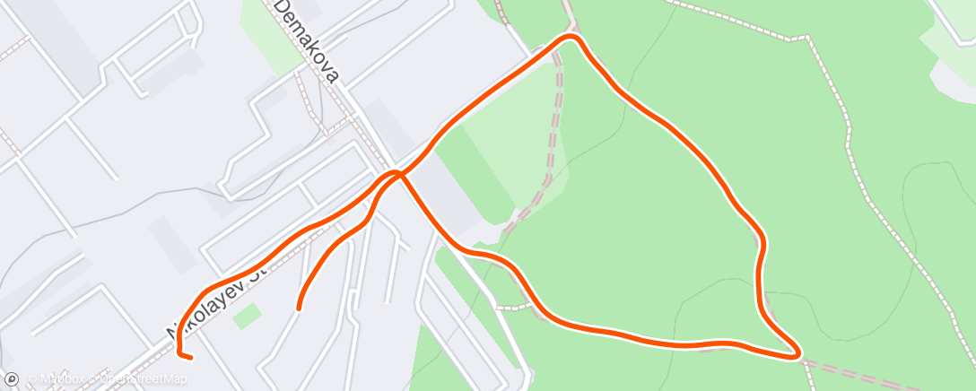 Map of the activity, Нагул аппетита