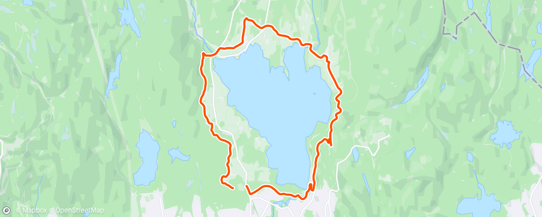 Map of the activity, Maridalsvannet runde 2 m/Peter🫶🏻☀️