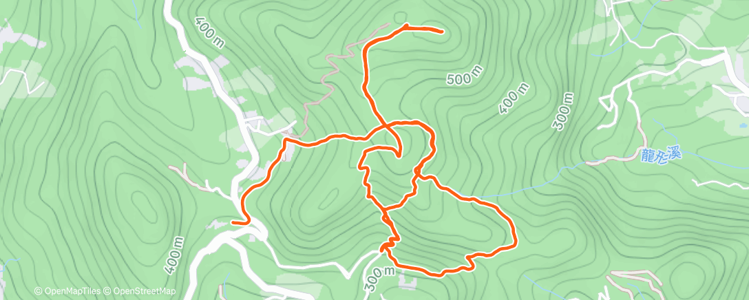Map of the activity, Morning Trail Run