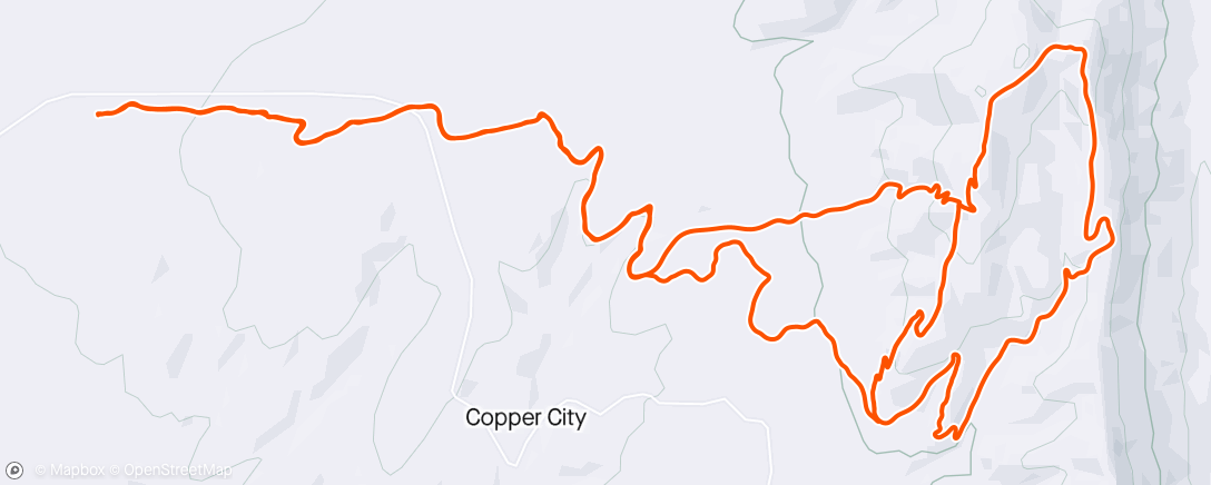 Map of the activity, Copper