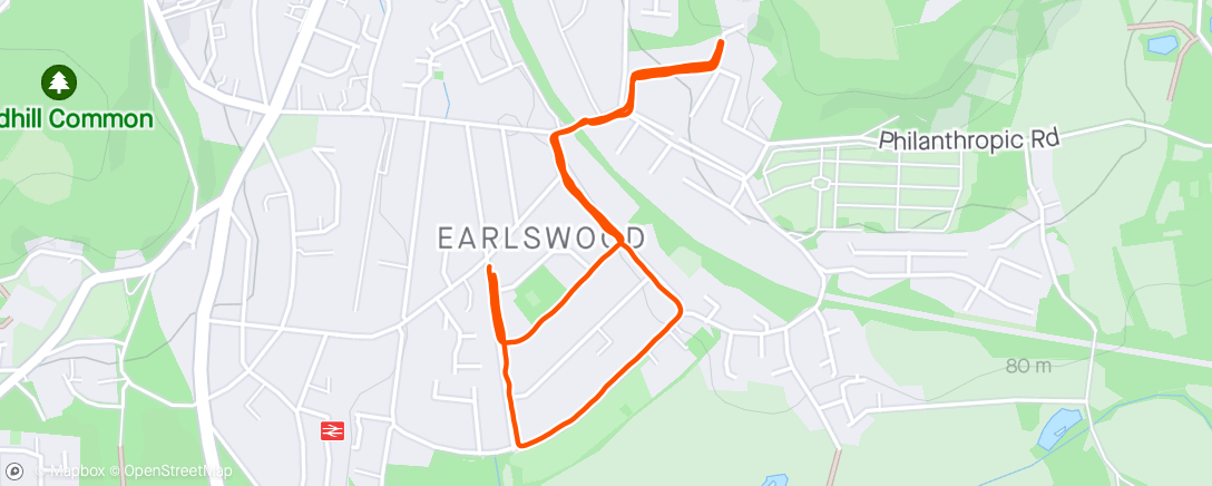 Map of the activity, ERC Run Faster Intervals