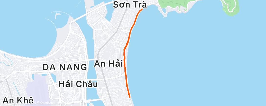 Карта физической активности (Evening Run)