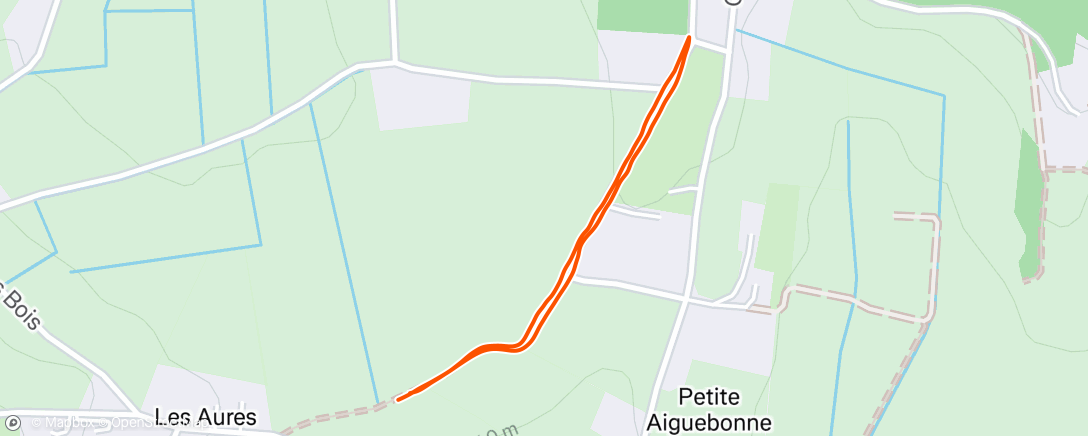 Map of the activity, Gentle super easy test run