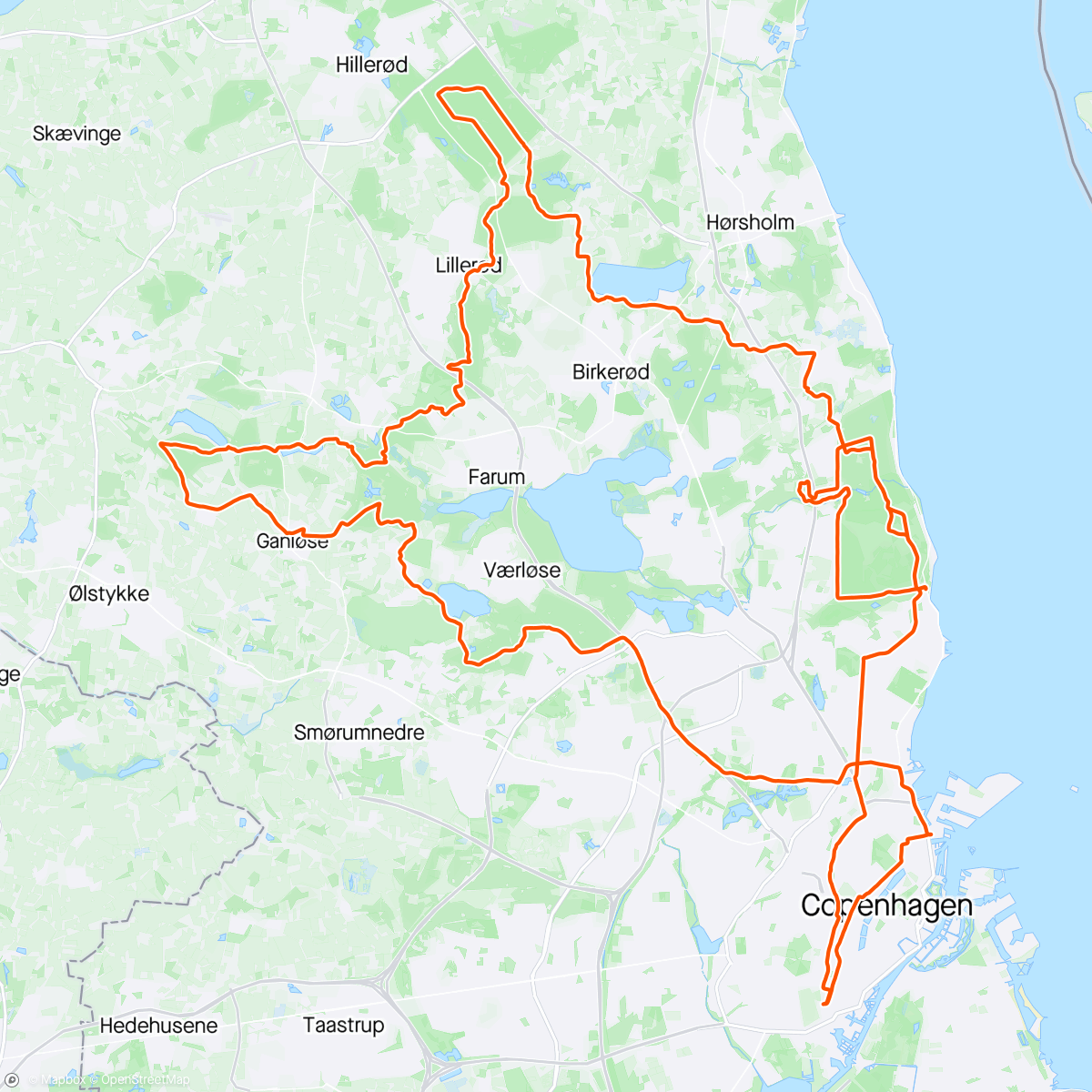 Map of the activity, Penis Ride