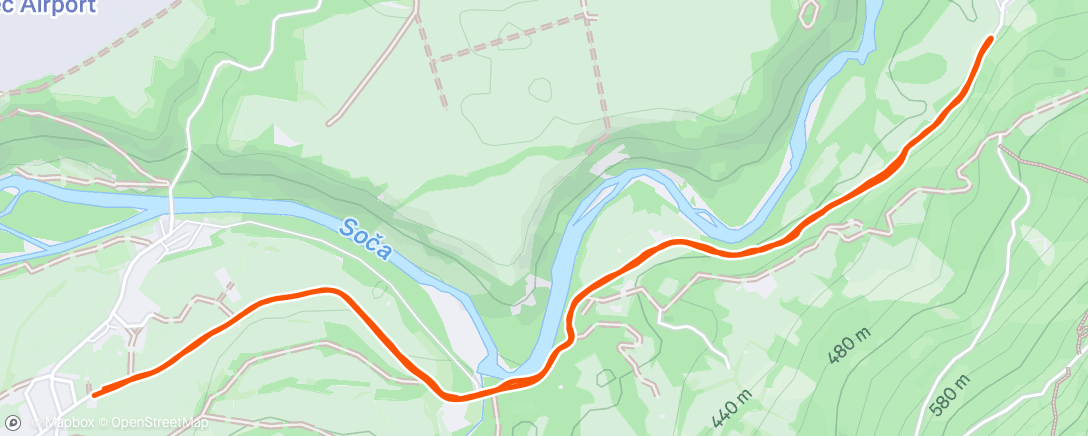 Map of the activity, Evening Walk