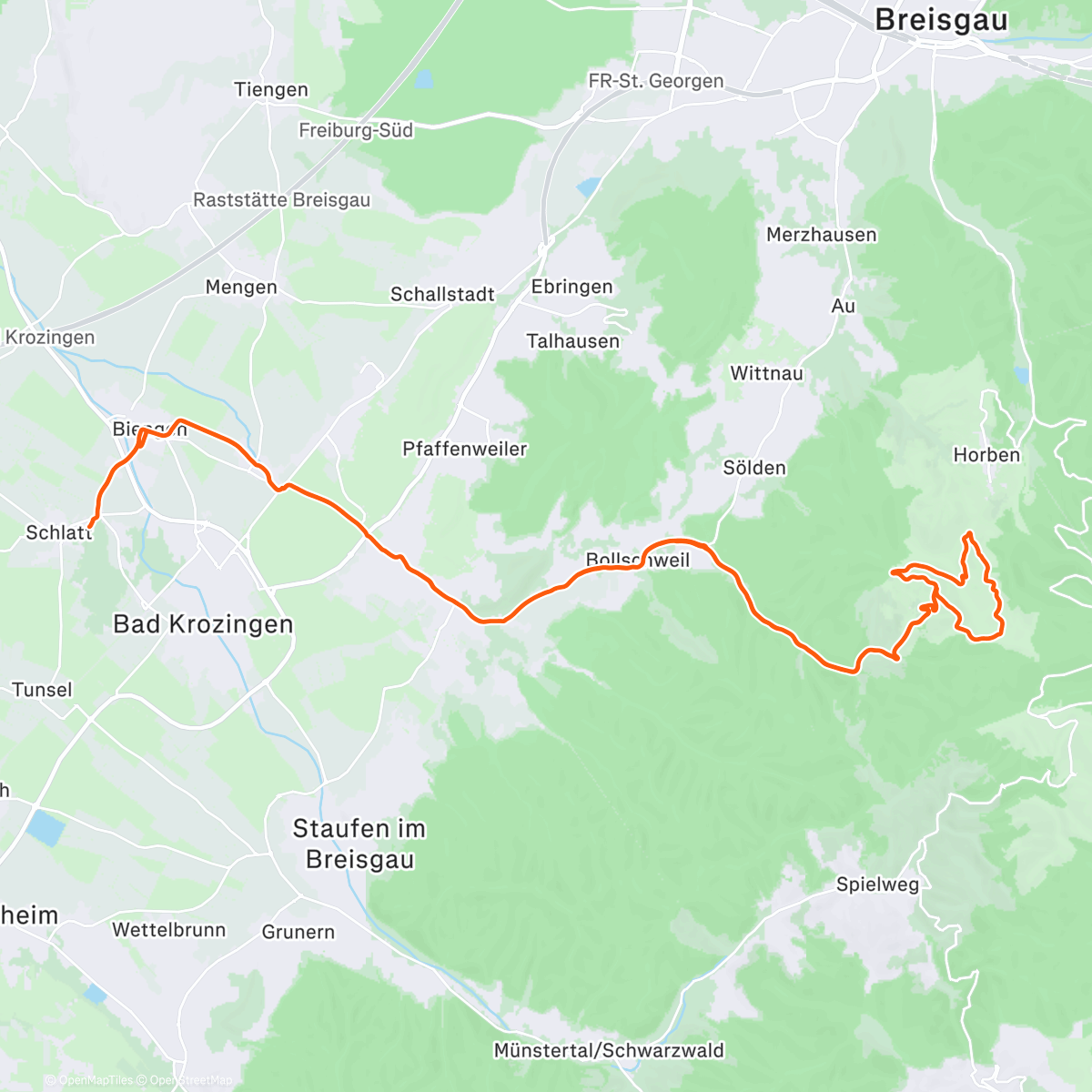 Map of the activity, Alles für den Club 😅 only for Taunustaler Höhenmeter Challenge, damit am Ende die Korken knallen 🥳