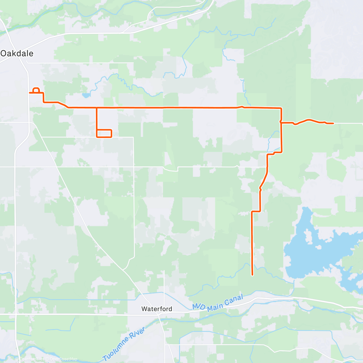 Map of the activity, Lunch E-Bike Ride