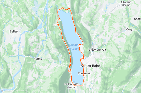 Tour du lac du bourget velo sale