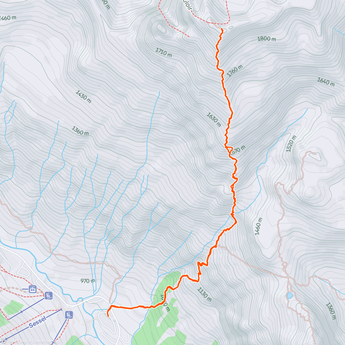 Map of the activity, Holy elevation