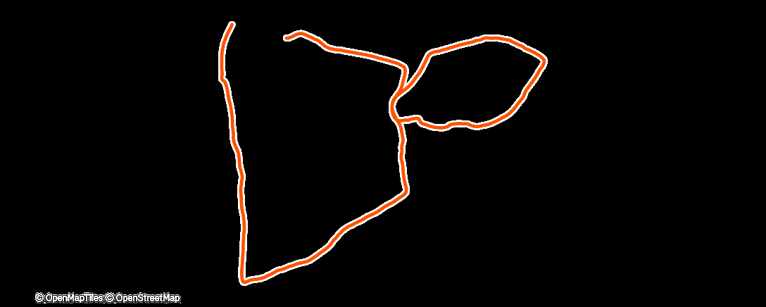 Map of the activity, Jogging / Hiking