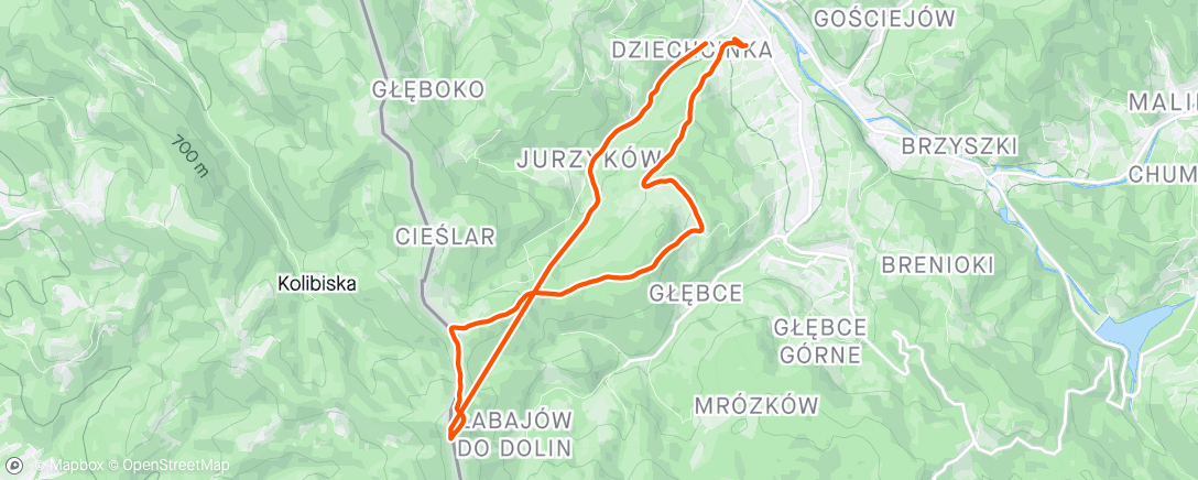 Map of the activity, Stożki