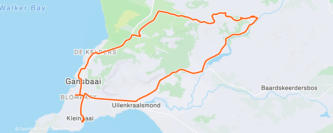 Map of the activity, Morning Ride