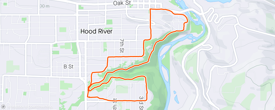 Map of the activity, Indian Creek Trail + Downtown Stairs w/ Stephanie