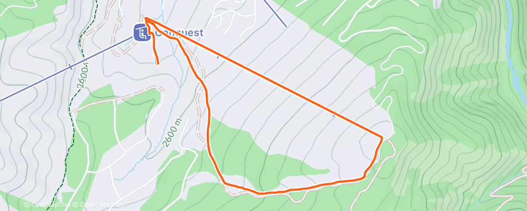 Map of the activity, Lunch Alpine Ski