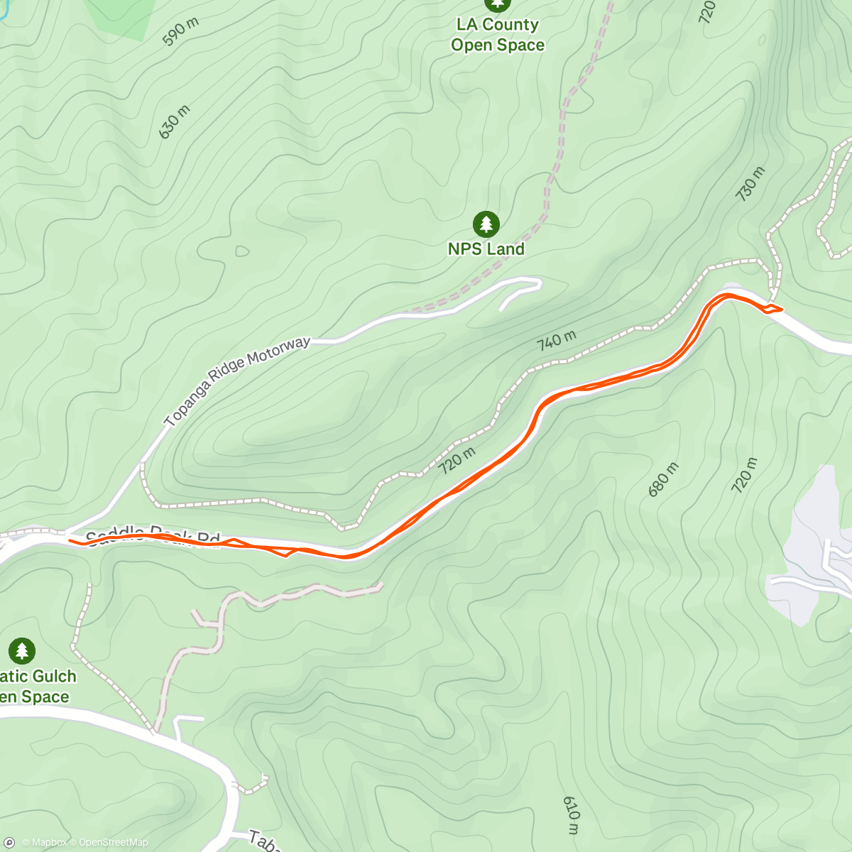 Map of the activity, Morning Walk