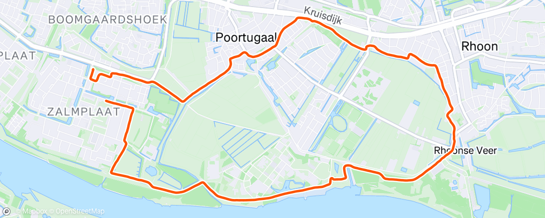 Map of the activity, Rustige duurloop