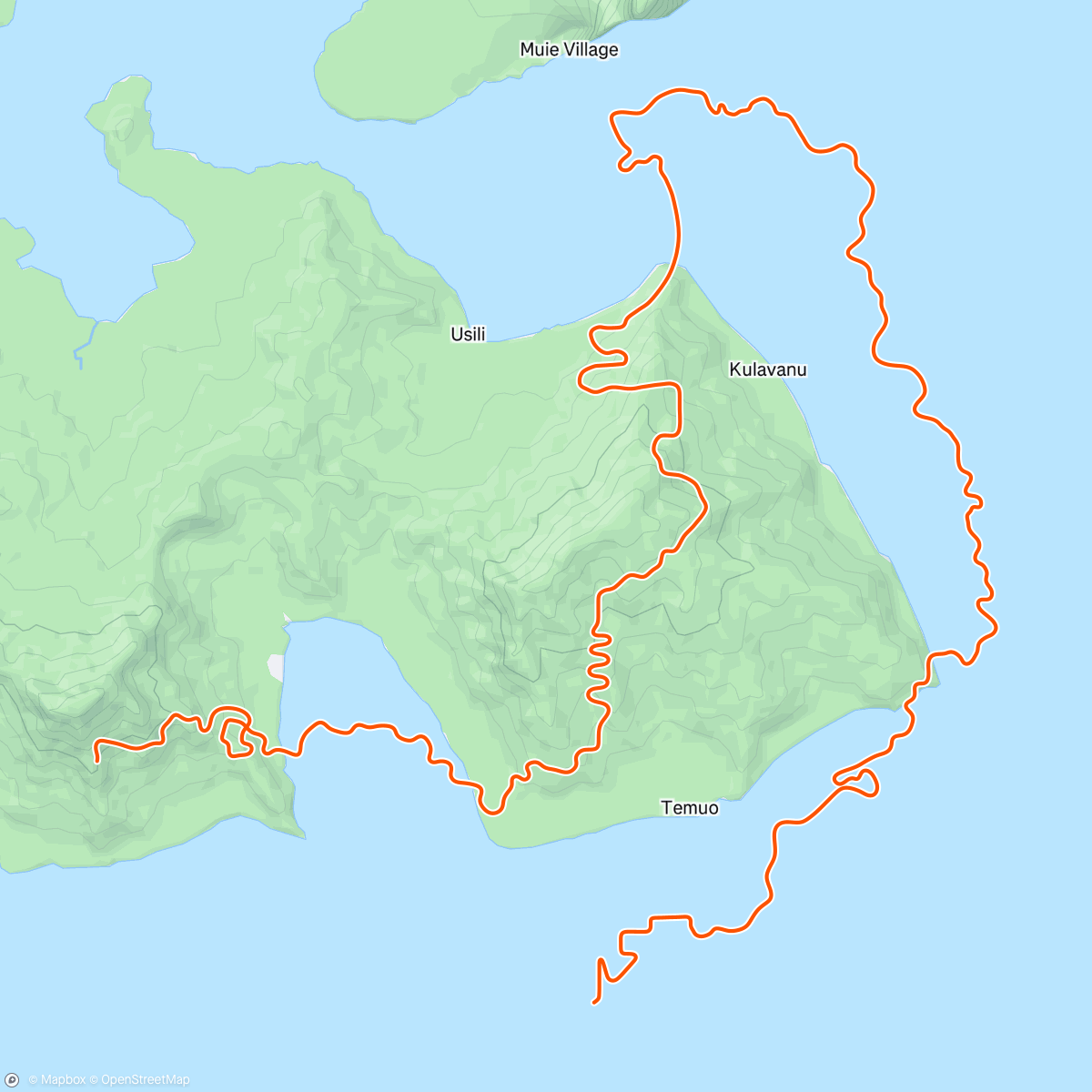 Map of the activity, Zwift - Group Workout: Sprint Booster  on Tides and Temples in Watopia