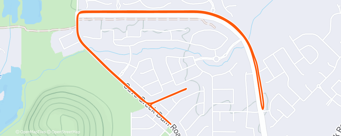 Map of the activity, Morning Run