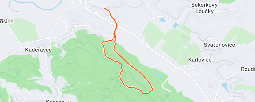 Карта физической активности (Afternoon Run)