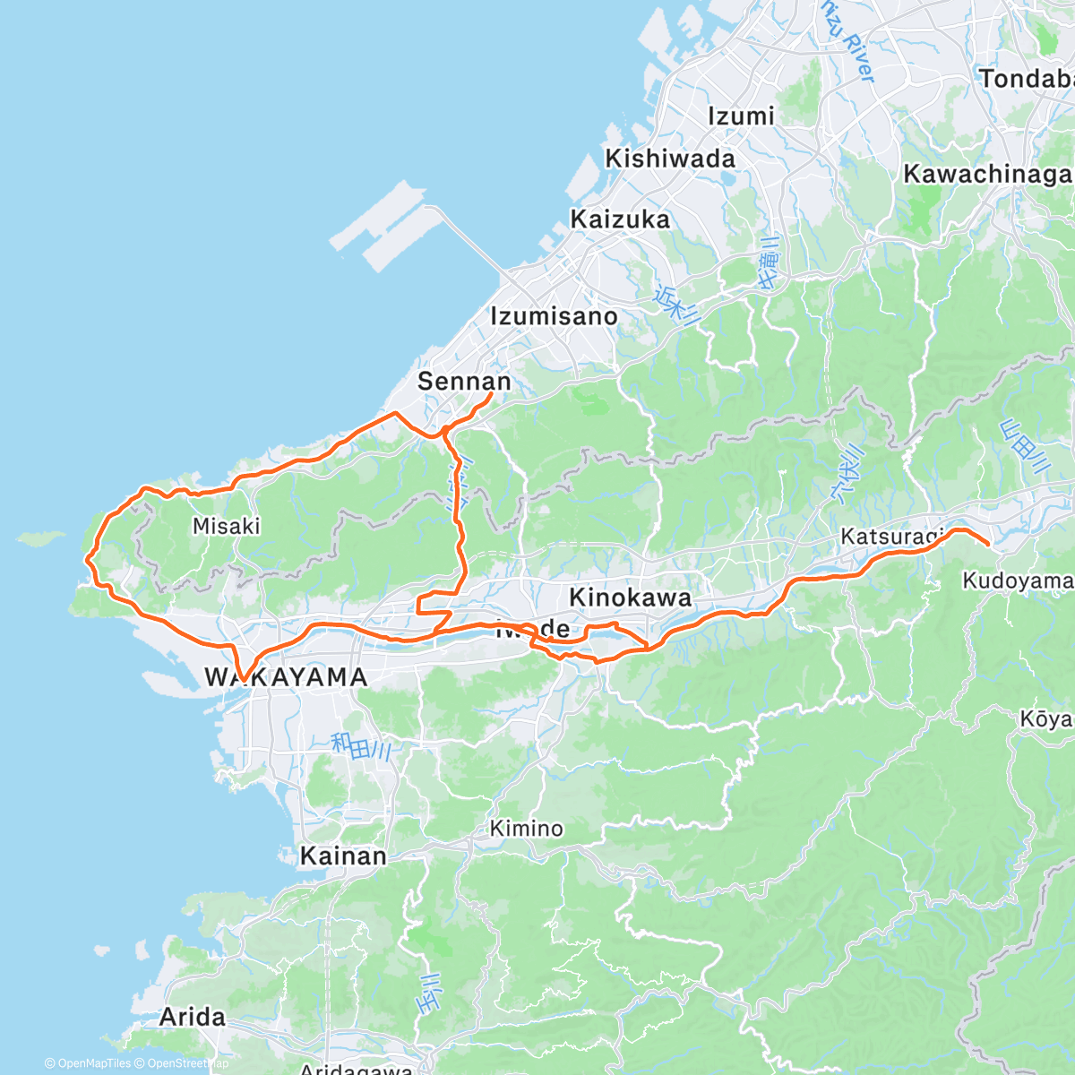 Map of the activity, 朝のライド