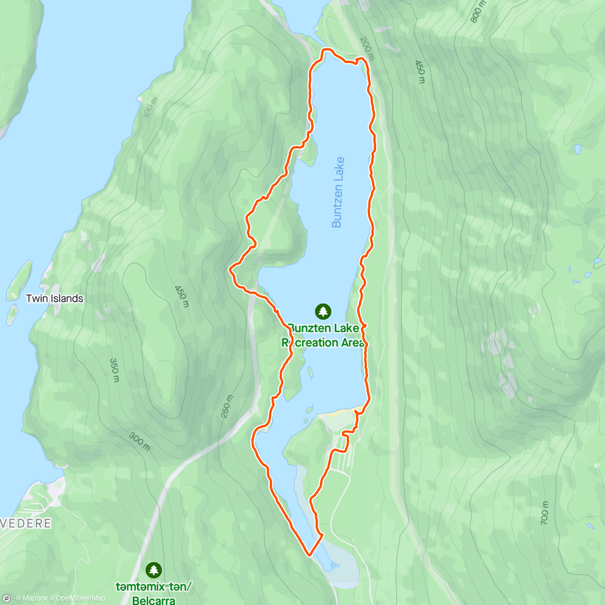 Map of the activity, Afternoon Hiking Adventure
