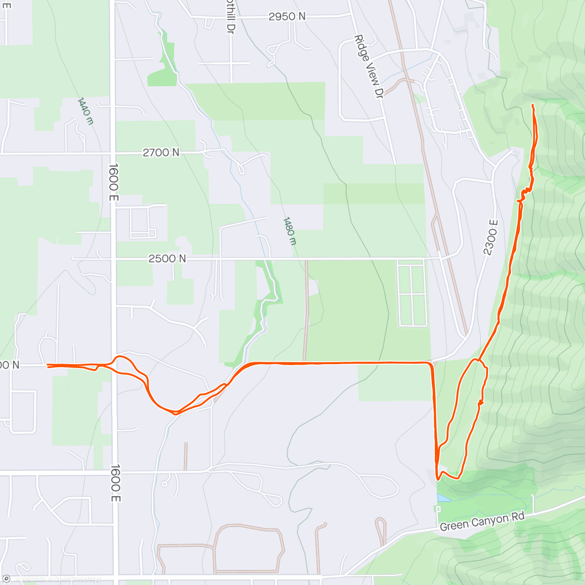 Map of the activity, North shoreline