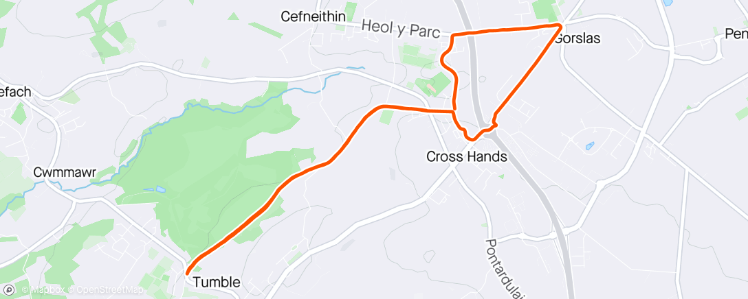 Map of the activity, 30 mins run with Evolve crew and add on loop🏃‍♂️🌧