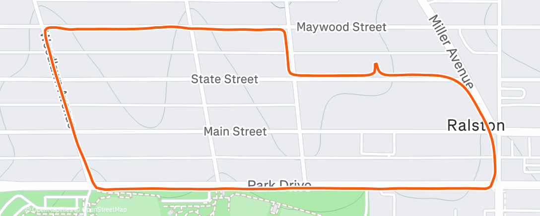 Map of the activity, Afternoon Walk
