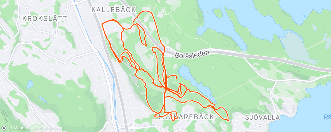 Map of the activity, Swecup enduro race