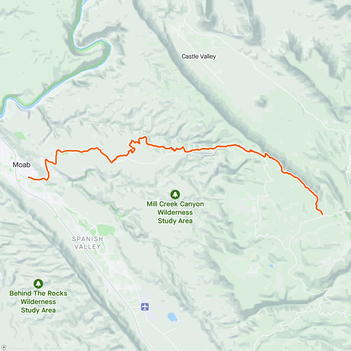 Map of the activity, UPS and Raptor Route