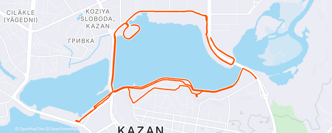 Карта физической активности (Morning Run)