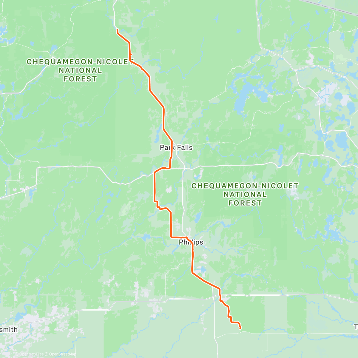 Map of the activity, Day 4 - All of Wisconsin