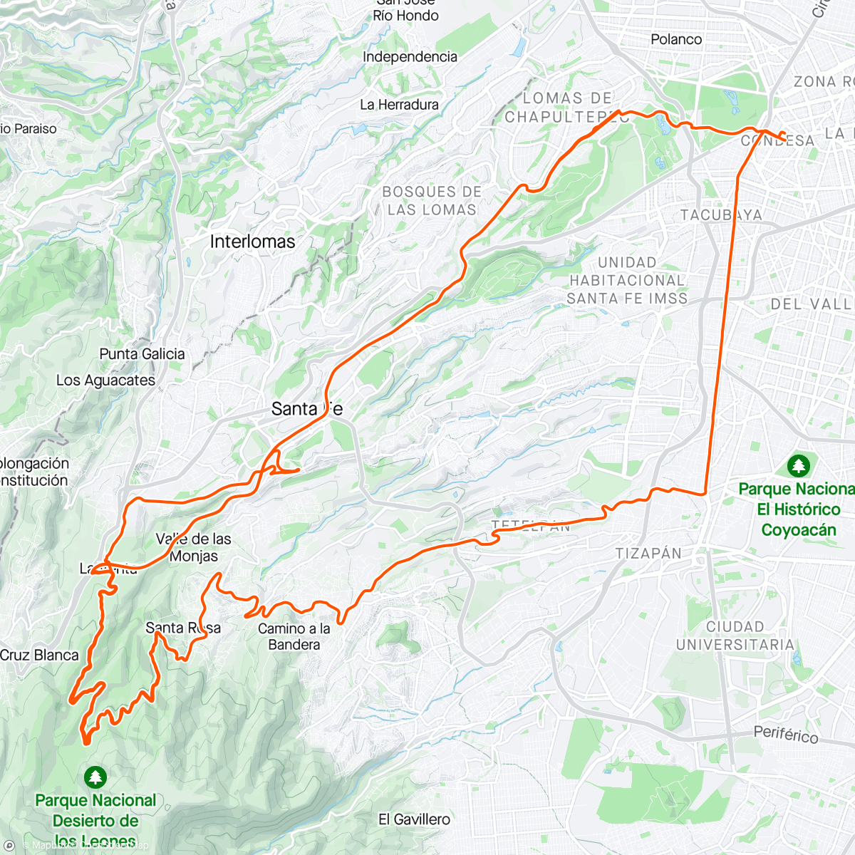 Map of the activity, 5 horas de calidad ✌️