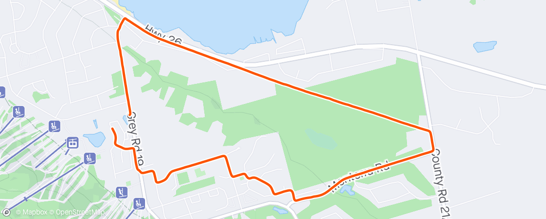 Map of the activity, Morning Run with Matt