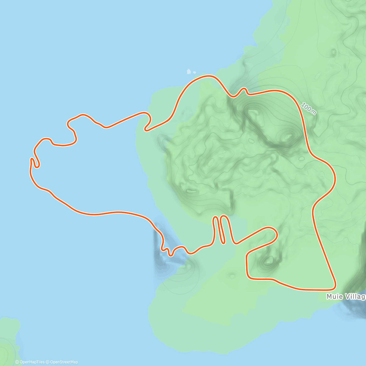 Map of the activity, Zwift - Volcano Flat in Watopia