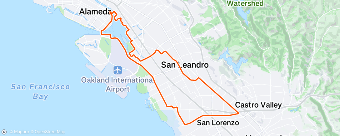 Map of the activity, Morning Ride