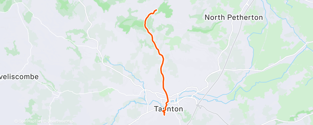 Map of the activity, Morning Ride