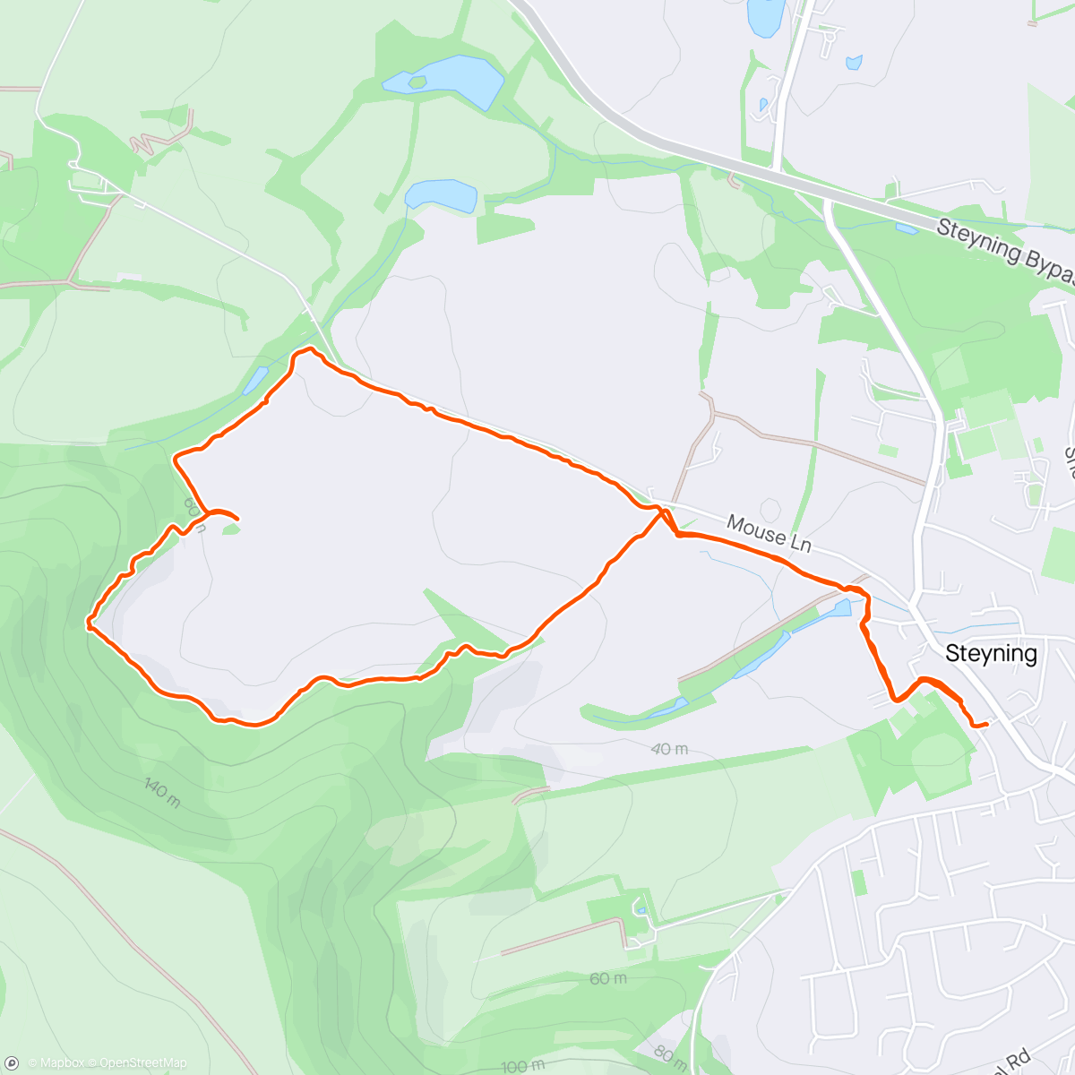 Map of the activity, Walk Club