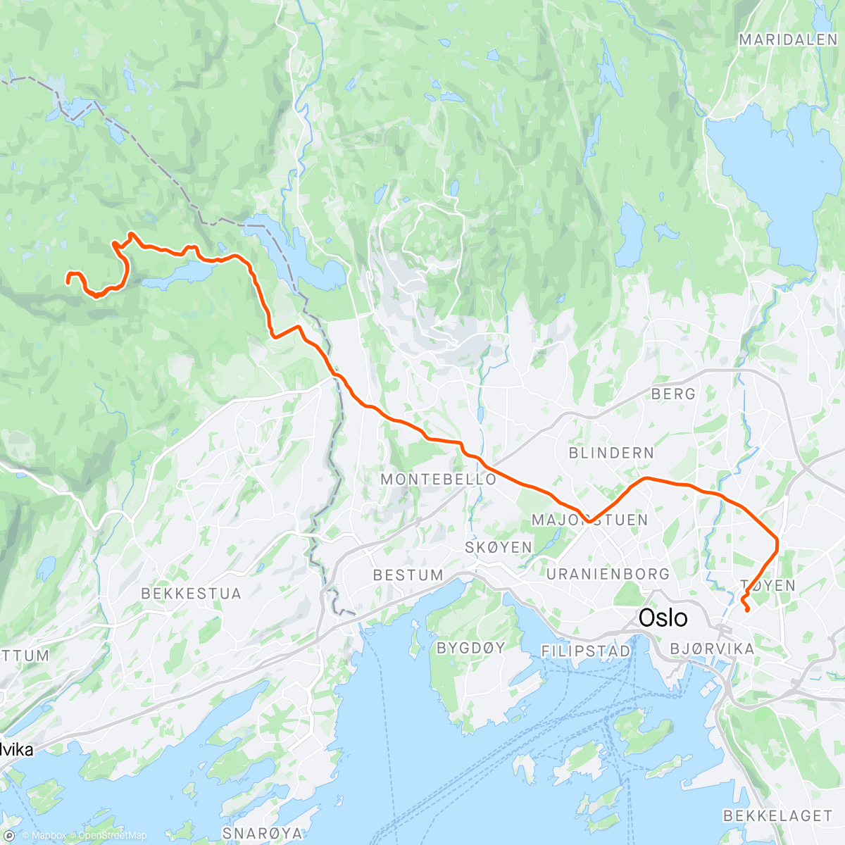 「Brunkollen med Bike fixx gjengen」活動的地圖